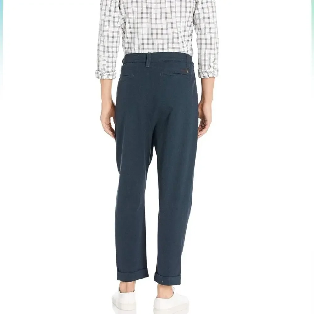 NWT AG The Rutger Relaxed Pleated Navy Blue Pants Size 29